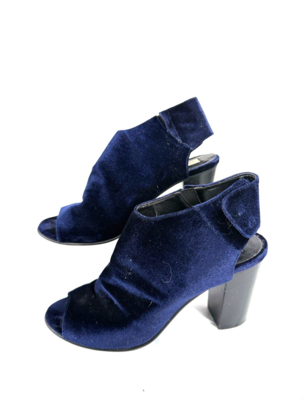 Steve Madden Natalya Women's Blue Open Toe Heeled Bootie Sz 7M